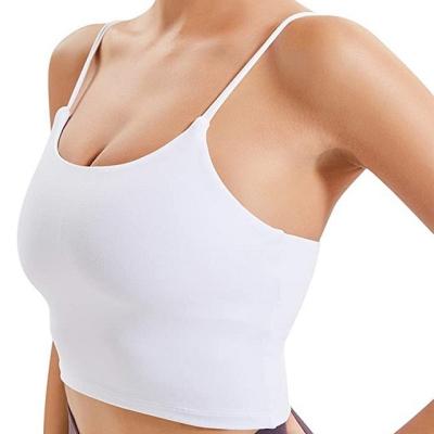 China Factory Customization Lemedy Breathable Women Padded Sports Bra Fitness Workout Shirts Yoga Running Tank Top for sale