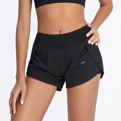 China QUICK DRY Stretch High Waisted Speed ​​Dry Leisure Shorts Women Walking Yoga Running Shorts for sale