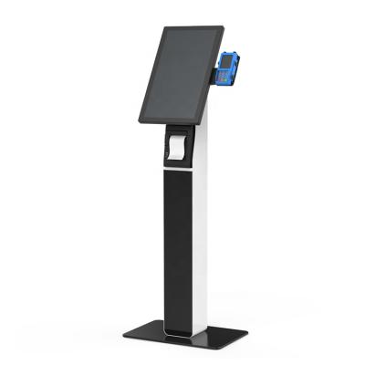 China Two mounting options: floor stand two mounting options: floor stand 21.5 inch floor stand touch screen restaurant order payment kiosk self service for sale