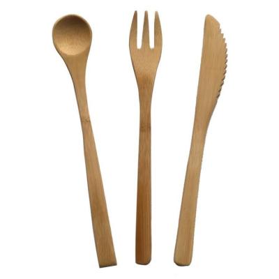 China Bamboo Spoon/Knife/Fork Selling Style Reusable Eco-Friendly Disposable Hot Modern Bamboo Tableware for sale