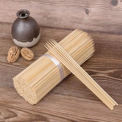 China Barbecue Skewer 50cm 40cm 30cm Disposable Bamboo Stick Easily Cleaned for sale