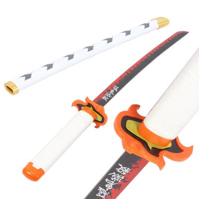 China Japan Ming Hu Demon Slayer Anime Sword Rengoku Kyoujurou Katana Wooden Toys Sword for sale