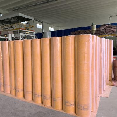 China Length 100m or Customized Blue 3 Ply PP PE Waterproof Membrane for House Wrap Polyethylene Waterproof Membrane for sale