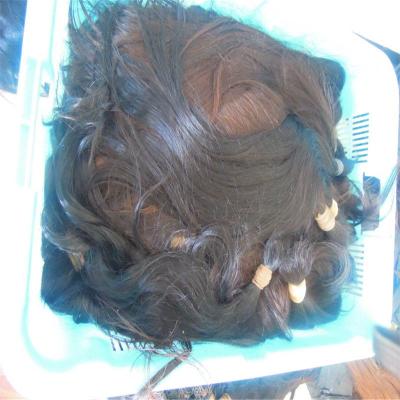 China Unprocessed Raw Virgin Natural Human Hair Double Wave Silky Straight for sale