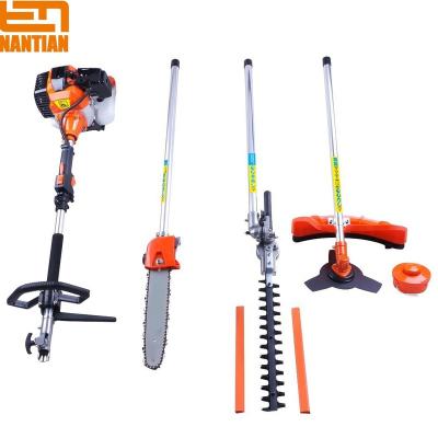 China 2-Stroke multifunctional 52cc gasoline brush cutter garden tool cg520 2 stroke 4 in 1universal grass trimmer for sale