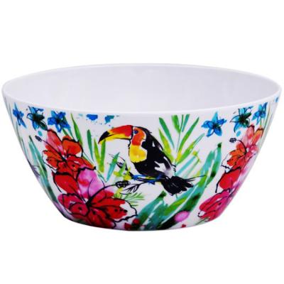 China 2021 New Palm Tropical Melamine Bowl Viable Popular For French Fries And Crisps for sale