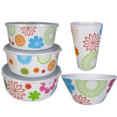 China Viable Promotional Melamine Western Unbreakable 10 Piece Melamine Dinner Set for sale