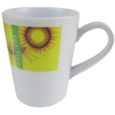 China Picnic Outdoor Melamine Stocked Classic Travel Mugs With Customized Sunflower Logo for sale