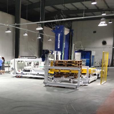 China Beverage Packing Machine Stacker Automatic Gantry Palletizing Machine Palletizer for sale