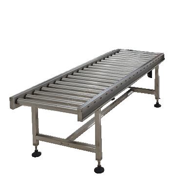 China Gravity Roller Table System Fire Resistant Logistic Roller Conveyor For Food Factory for sale