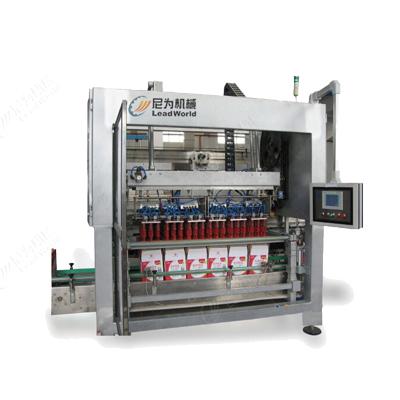 China High Speed ​​Automatic Beverage Bottle Crate Packing Machine Milk Crate Packer Drop Down Carton Packer Machine for sale