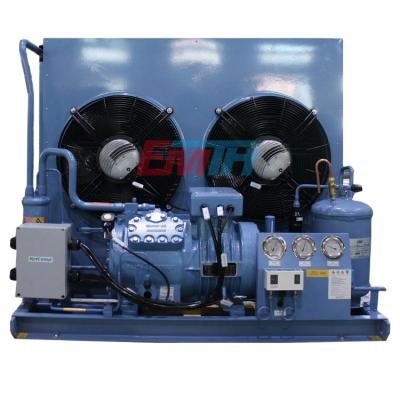 China Open Type Condensing Unit Type Semi Hermetic Condenser Hotels EMTH Compressor Refrigeration Unit Unit For Fish Freezing for sale