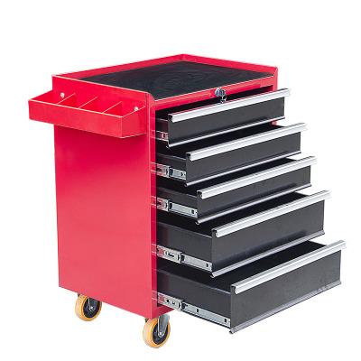 China Multifunctional Workshop Drawer Type Movable Cabinet Tool Trolley With Lock Jiezhida 120-230KG for sale