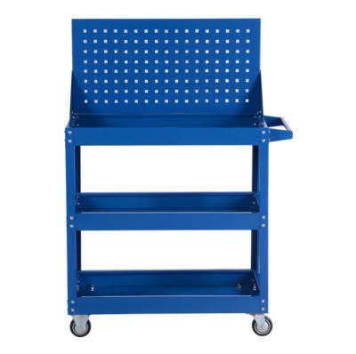 China Durable Workshop Factory Sale Garage Workshop Storage Tool Shelf Metal Tool Trolley Rolling Tool Cart for sale