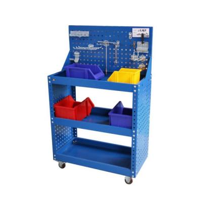 China Wholesale Durable Workshop Factory Garage Storage Tool Shelf Metal Tool Trolley Rolling Tool Cart for sale