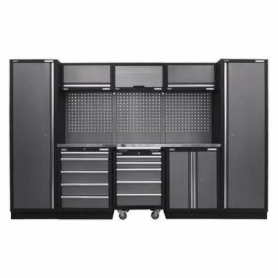 China Total knock down structure workshop equipment garage organization workbench tool cabinet modular combination workstation for sale