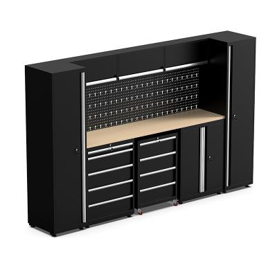 China Tool Cart Durable Garage Combination Workbench Tool Cabinets Garage Modular Tool Box and Cabinet for sale