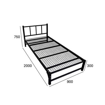 China Modern Adjustable Metal Bed Frame Modern Metal Bed Single Bed Steel Bed Designs for sale