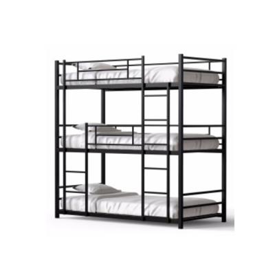 China 2021 Modern Hot Sale Bunk Bed Nice Triple Hotel Army Quality Triple Deck Bed for sale