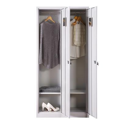 China Design 2 doors almirah adjustable popular steel metal locker (other) steel metal wardrobe cabinet for sale