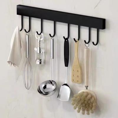 China Minimalist Kitchen Stainless Steel Wall Hanger Hook For Wall Hang Row Hook Adhesive Hook for sale