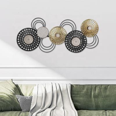 China Wall Decor Metal Flower Art Iron Wall Decoration Minimalist Custom Metal for sale