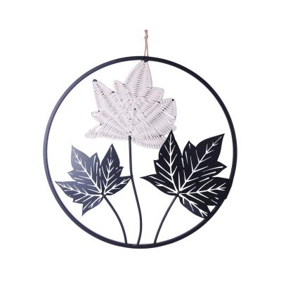 China Transitional Wall Hang Decor Metal Leaf Wall Hang Metal Decor for sale