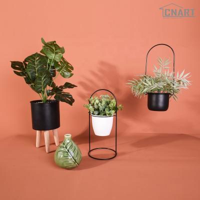 China Art Decor Natural Artificial Plant with Metal Potted Plant for Flower Pots and Planters for sale