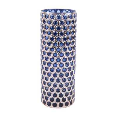 China Nordic Geometric Morden Ceramic Cylinder Vase of Minimalist Luxury Vase for Decoration for sale