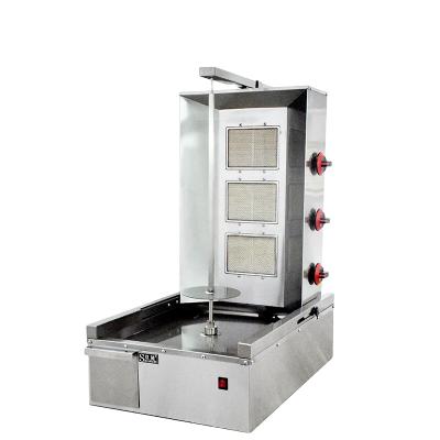 China 3 burner 3 burner restaurant shawarma gas machine turkey shawarma machine for sale for sale