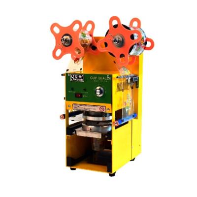 China China Automatic Beverage Tea Cup Sealing Machine Plastic Bubble Cup Sealing Machine for sale