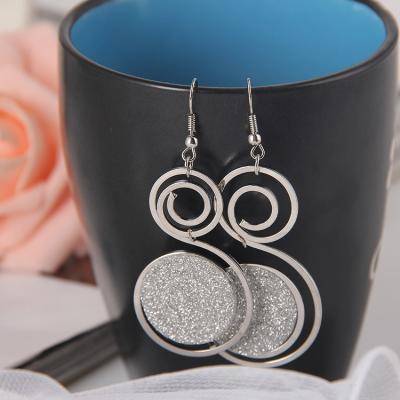 China ALLOY Creative wafer earrings 2021 European and American new fashion earrings FOR WOMEN for sale