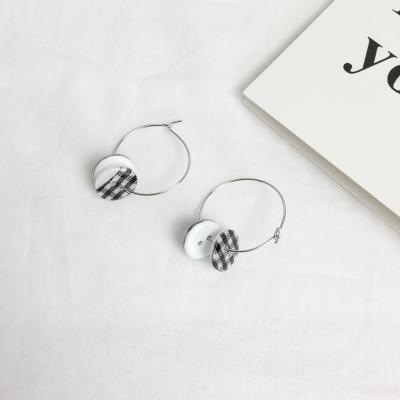 China Fashion hot sell ear stud earrings personality simple temperament female button earrings for women for sale