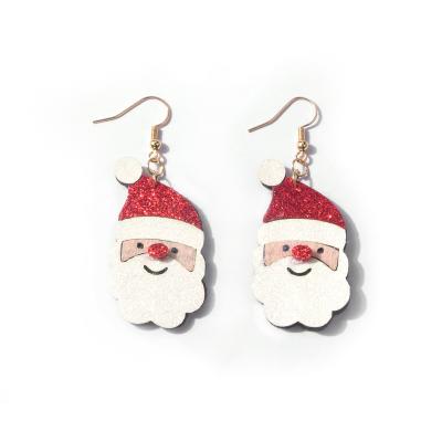 China Trendy 3d Cartoon Christmas Earrings Selling Well Across Border Christmas Earring Designs For Women for sale