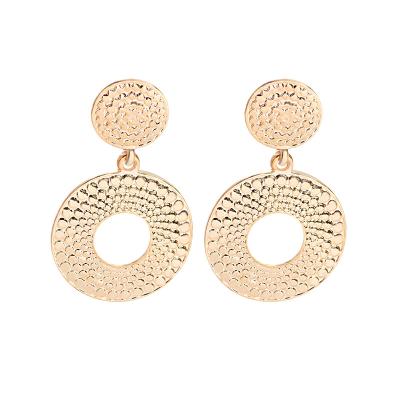 China BOHEMIA Celebrity Earring Metallic Geometric Round Drop For Women for sale