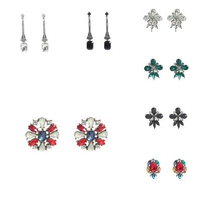 China Fashionable Classic Diamond Barlaycs Earrings Women Flower Barlaycs Earrings for sale