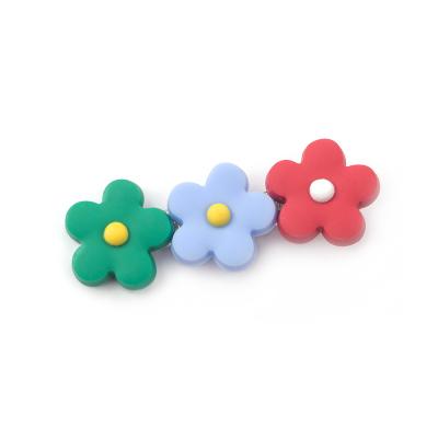 China 2021 Cute Color Korean Flower Baby Hair Decoration Candy Baby Kids Hair Accessories Small for sale