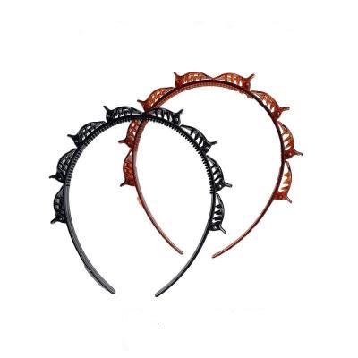 China Fashionable Newcomer Korean Style Headband For Women Children Plastic Circle Hair Hair Band for sale