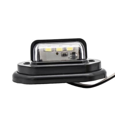 China High Brightness 12v 10-30v Plastic Trailer 3 LED License Plate Tail Lamp Truck Light Led for sale