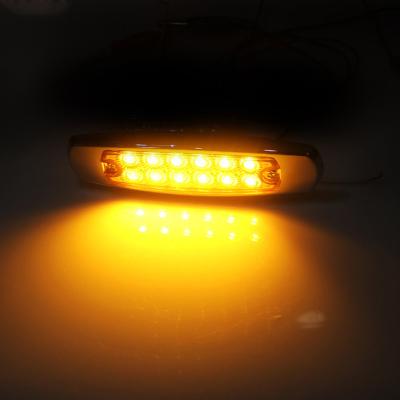 China High Brightness Oval Trailer Lamps 12LED Plate Universal Boundary Side Truck Light Led Marker for sale