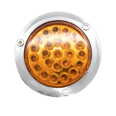 China High Brightness Wholesale 3 Color Round Marker / Tail Lamp Led Trailer Truck Side Lights for sale