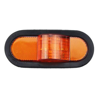 China Oval Led Side Marker Truck Side Light Plastic Lamp For 6inch Trailer for sale