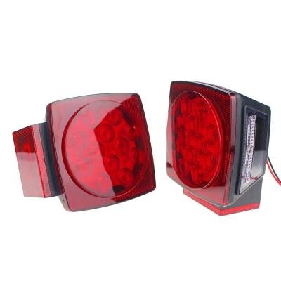 China Waterproof Goods Truck Waterproof Turn Stop Brake Lamp Rear Trailer Led Tail Lights Round for sale