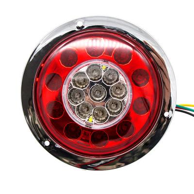 China High Brightness Waterproof Universal Truck Trailer Combination Truck Led Tail Lights Round for sale