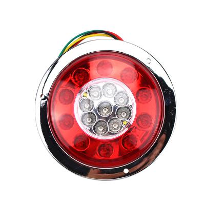 China High Brightness 10-30V 19LEDs Round Dual Color Trailer Stop Warning Truck Accessories Lights for sale