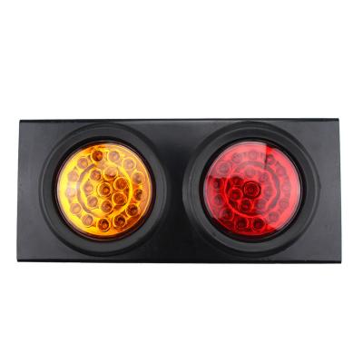 China Wholesale Color 42LED Double U Type Iron Tail Light 10-30V 12v 24v High Brightness Trailer Tail Light for sale