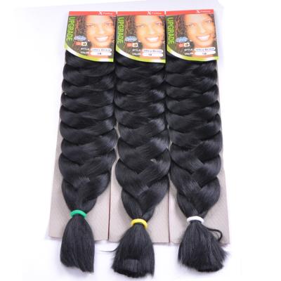 China Cheap Synthetic STRAIGHT CURLY Crochet Hair Extensions For Color Women Ombre Hair Jumbo Braids Hair Extensions 41inch 165g Braiding Extension for sale