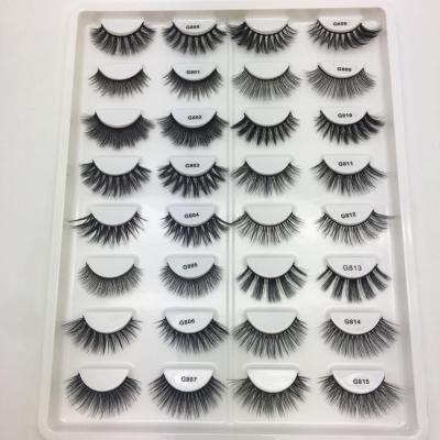 China Long 16 Pairs Lashes Natural Mink Eyelash Book Packaging Private Label 3D Custom Made Mink Lash Packaging Book for sale