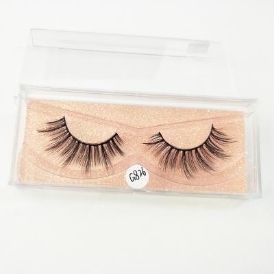 China Free Sample Individual Seller 6d Synthetic Silk Eyelashes Crisscross Eye Lashes With Private Label for sale