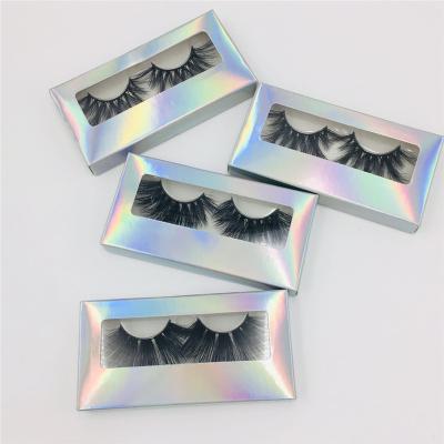 China Private Label Natural Mink Lashes 25mm Long 3D Mink Eyelashes Custom Eyelash Packaging Different for sale